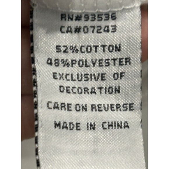 Y2K Marc Ecko Cut and Sew White & Black Zip Up Preppy Medium - Picture 9 of 10